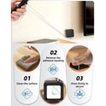 thumbnail image 3 of 10-Pack 6.5ft Retractable Safety Locking Cable for Remote Controls with Reel Boxes, Square/Elliptical Films & Adjustment Wrenches - Black, 3 of 6