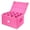 Pink, variant on Stemware Storage Cases, Wine Glass Storage Box Containers with Dividers for Glassware or Crystal, Holds 16 Red or White Wine Glasses, Hard Top and Stackable (Grey)