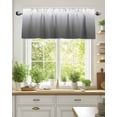 thumbnail image 5 of Grey White Gradient Kitchen Valances for Windows Abstract Watercolor Valance Curtains&nbsp; for Kitchen /Living Room/Bedroom/ Bathroom Decor, 54"x18 " ,Rod Pocket 1 Panel,, 5 of 7