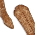 thumbnail image 3 of Botas Cowgirl wetkiss de vaquero hasta la rodilla, color marrón, con bordado, 3 of 6