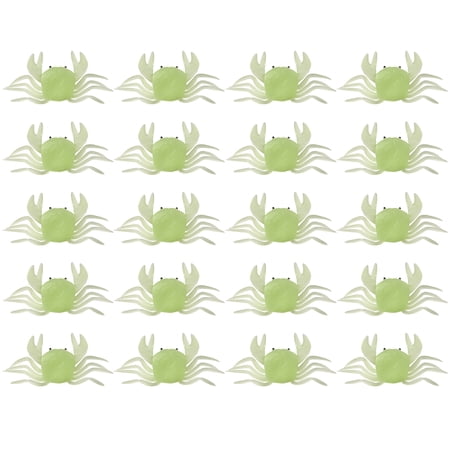 20Pcs/Pack Multicolored Crabs Pattern Fishing Soft Baits Tear Resistant Silicone Materials Crabs Baits For Anglers