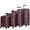 Wine Red - Herringbone, variant on Travelhouse 4 Piece Hardshell Luggage Set Hardside Lightweight Suitcase with TSA Lock Spinner Wheels.(Black)