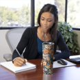 thumbnail image 4 of 20oz Pioneer Flower Skinny Tumblers Stainless Steel Tumbler with Lid and Straw,Vacuum Insulated Double Wall Travel Tumbler Cups with Cleaning Brush for Coffee,Tea, 4 of 6
