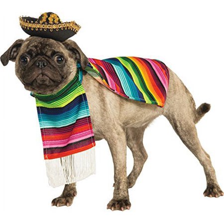 UPC: 0883028781775 | Rubie s Mexican Poncho and Sombrero Pet Costume