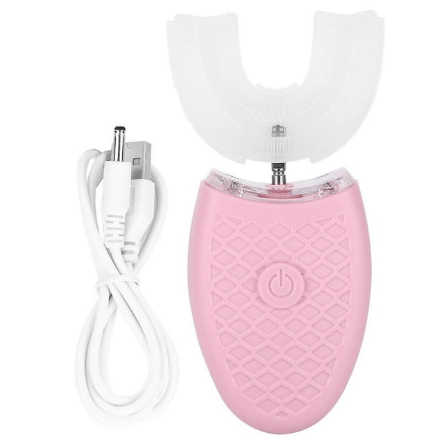 U-Shaped Sonic Electric Toothbrush for Adults Automatic Cleaning Oral Care Tool (Adult Pink Type)