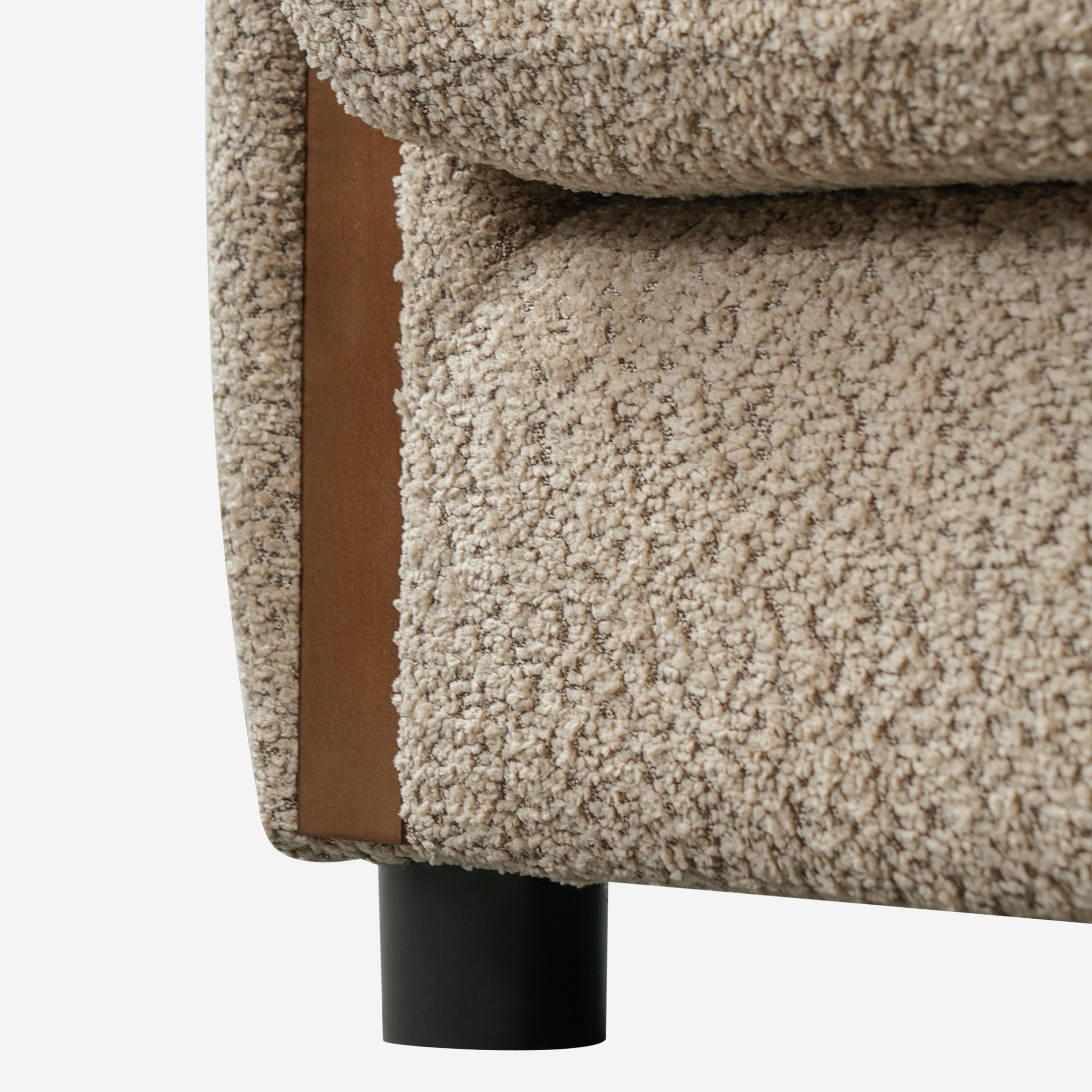 Christopher Knight Home Modern Curved Upholstered Barrel Accent Chair, Removable Cushion, Oatmeal, Set of 2