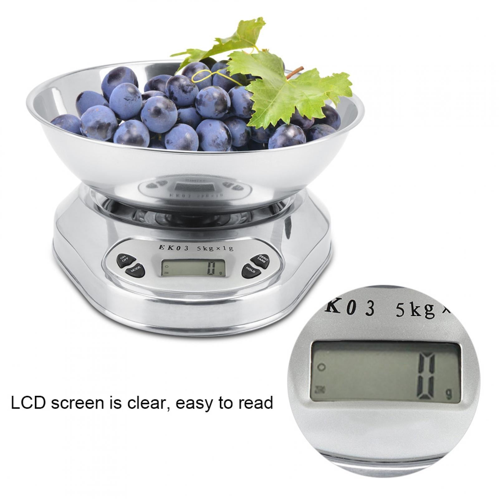 Best 11lb/5kg Accurate Kitchen Digital Scale Food Diet Baking Electronic Balance 