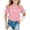 c-Pink, variant on shqvo Toddler Girl Shirts 4t Crew Neck Short Sleeve Chest Print Casual Daily Girls Tops Toddler Clothes for Boys