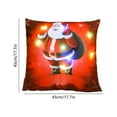 thumbnail image 2 of Elainilye LED Christmas Pillows with Lights Short Printed Sofa Cushions for Holiday Gifts Home Decor Festive Throw, 2 of 6