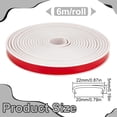 thumbnail image 2 of 19.7ft White U-Shape Edge Banding 0.9inch Wide Flexible TPE Self Adhesive Furniture Edge Protector Soft Veneer Edging Trim for Countertop Table Cabinets Repair Furniture, 2 of 9