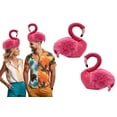 thumbnail image 2 of Nicky Bigs Novelties 2 Pack Adult Pink Flamingo Hat Tropical Animal Bird Theme Beach Party Costume Accessory, 2 of 8