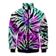 thumbnail image 5 of Chaqueta con estampado 3D de espiral de colores a la moda para hombre, estilo hip hop, de gran tamaño, con cremallera y personalidad, para niños y mujeres, 5 of 5