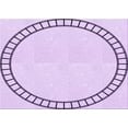 thumbnail image 1 of Ahgly Company Machine Washable Indoor Rectangle Transitional Orchid Purple Area Rugs, 8' x 10', 1 of 7