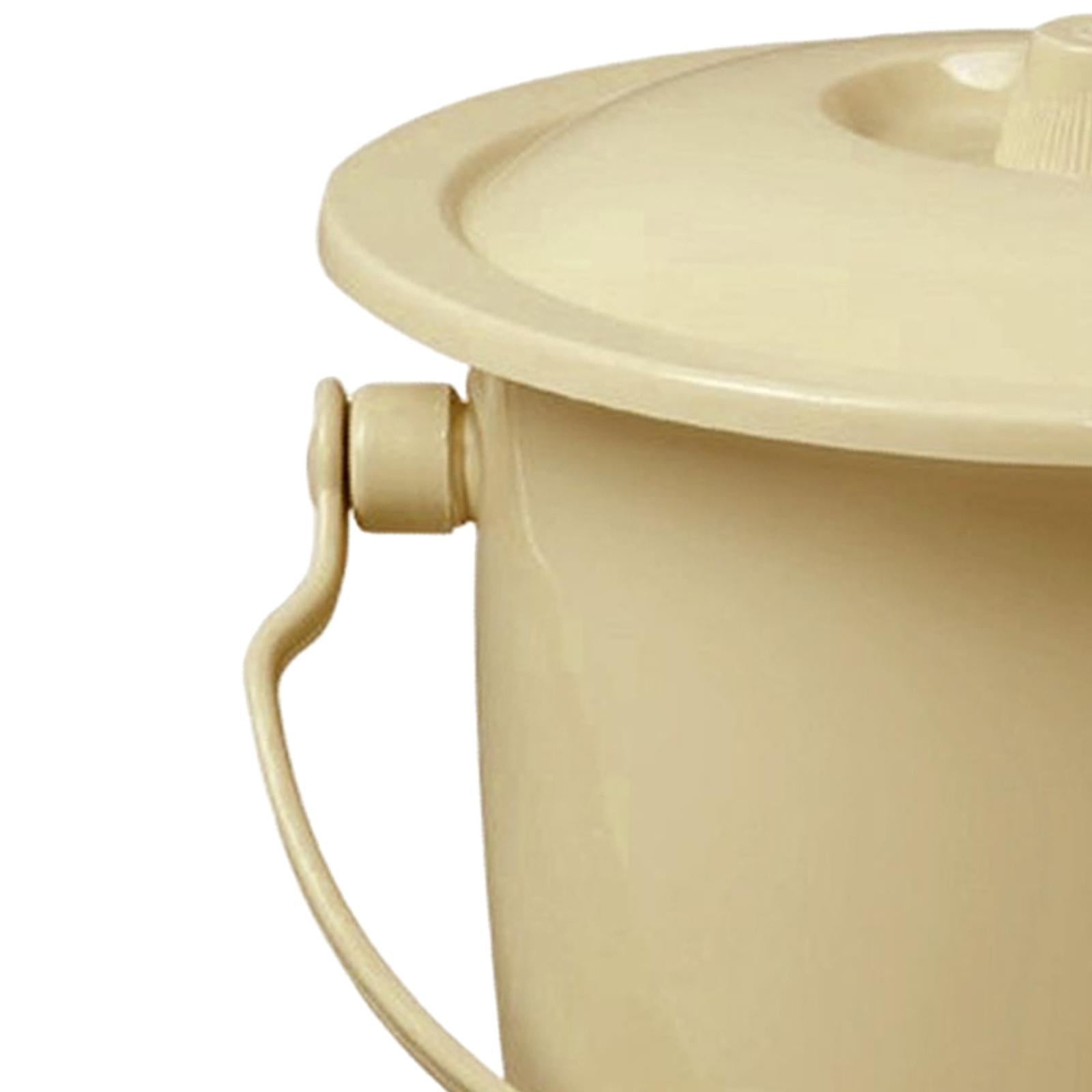 Chamber Pot with Lid, Bedpan Spittoon Long Lasting Use Chamber Pot with Lid, Bedpan Spittoon Long Lasting Use