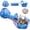 Blue(3PC), variant on Wilwolfer 3pc Pink Kids Play Tent Ball Pit for Toddlers Girls with Baby Tunnel Pop up Princess Toys Indoor Outdoor