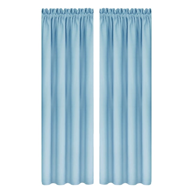 Heat Insulation Curtains, Energy Saving Bedroom Kitchen Curtains, Scandinavian Solid Colour Silk, Light-Blocking Soundproof