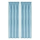 thumbnail image 1 of Cortinas de ahorro de energía, Estilo escandinavo, Color sólido, Seda, 2PC de oscurecimiento, Aislamiento térmico, 96X213cm, Azul claro, 1 of 5