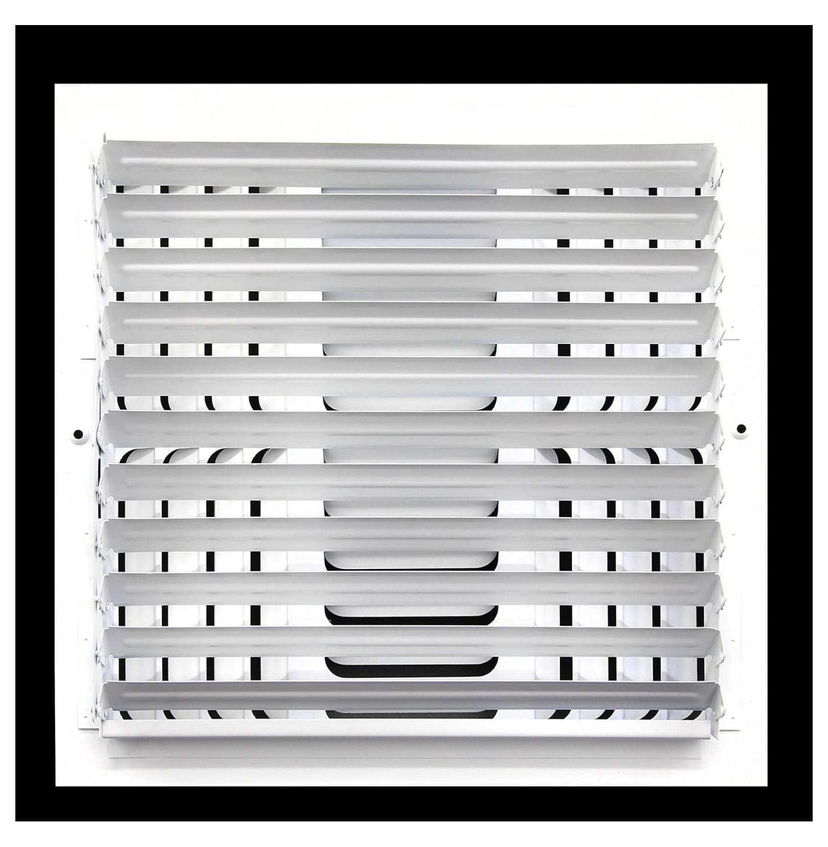 14" X 14" 3-Way Fixed Curved Blade AIR Supply Diffuser - Vent Duct Cover - Grille Register - Sidewall or Ceiling - High Airflow - White…