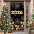 thumbnail image 4 of Golden Design New Year Banner 2026 Festive Crown Decoration Celebration Event for Indoor Party Holiday Festivity, 4 of 9