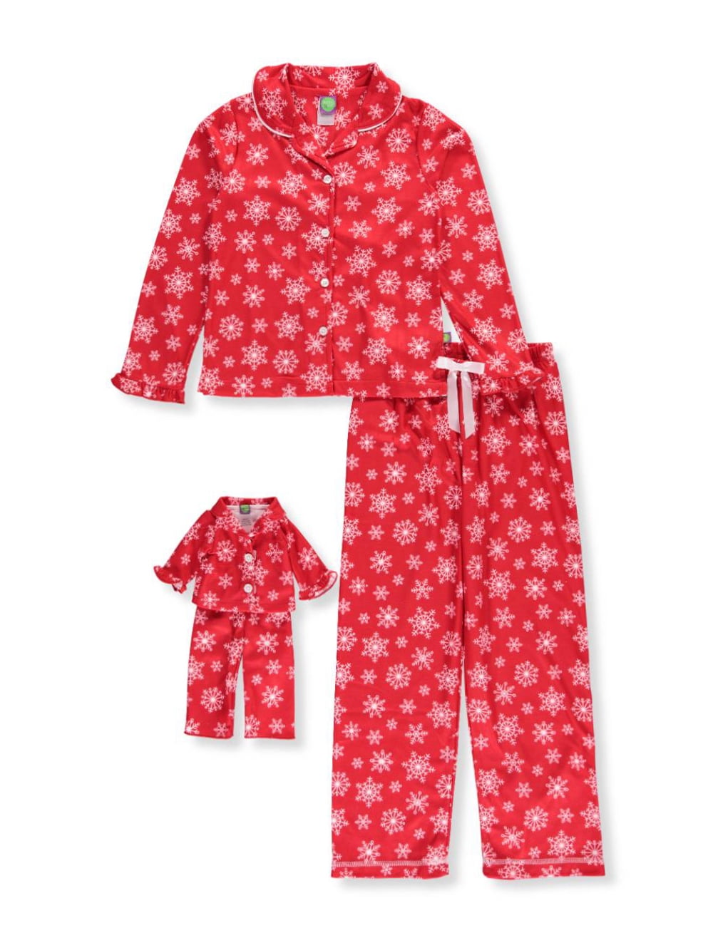 Big Girls' 2Piece Pajamas with Doll Outfit (Sizes 7 16)