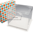 thumbnail image 2 of Caja para tarta de cumpleaños transparente de doble capa de 46810 pulgadas, caja elevada para tarta, caja de embalaje cuadrada para muñeca Barbie, 2 of 5