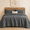 Grey-Queen(90"x96"), variant on King Sizeton Quilt Set Fabric Striped Textured Coverlet With Crinkled Look Lightweight Quilted Bedspread For All Season Includes 2ow Shams Bluish Grey |