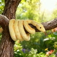 thumbnail image 4 of BRINJOY Yellow Giant Snake Stuffed Animal, 149 inch Large Snake Lifelike Jumbo Animal Plush Toy for Kids, Curving Huge Snake for Boys & Girls Gift on Birthday Baby Shower Party, 4 of 8