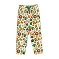 thumbnail image 4 of Xecao Lemon Fruits Vegetables Women's Straight Lounge Pajama Pants: The Epitome of Relaxed Sleepwear, 4 of 9