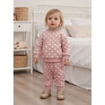 thumbnail image 5 of Miaouyo 0-4T Toddler Baby Girls Fall Clothing Set Fashionable Long Sleeve Dot Pullover with Pants 2 Pcs Fall Outfit, 5 of 9