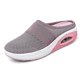 thumbnail image 2 of Zapatos para caminar sin cordones con cojín de aire, deslizador de cuña con plataforma plana de malla ortopédica para diabéticos, 2 of 4
