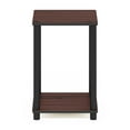 thumbnail image 3 of Furinno Rata Industrial Multipurpose Flat Base Side Table with Metal Frame, Columbia Walnut, 3 of 5
