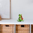 thumbnail image 4 of Figuritas de rana de vidrio, arte soplado a mano, estatua de animales en miniatura de rana de vidrio, regalos, escultura de rana verde para decoración de escritorio del hogar, 4 of 6