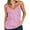 Pink, variant on mihongmao Cute Mardi Gras Beads Shirt for Women Parade Outfit Fashion Women Summer Casual Sleeveless V-Neck Sequin Camis Blouse Silver 2X