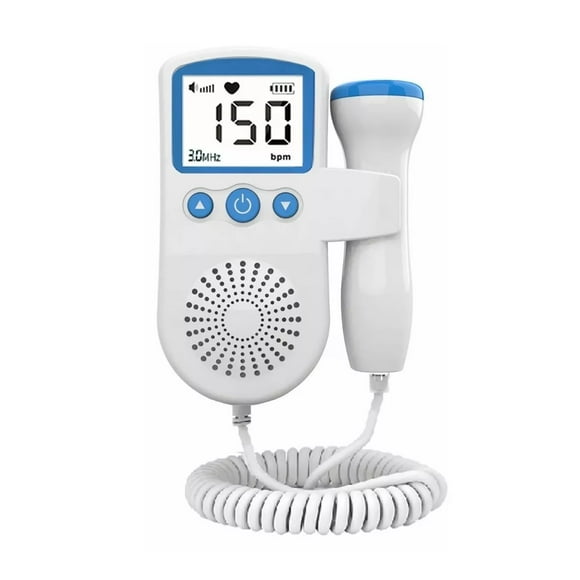 Monitor para Bebé Belug Detector de Frecuencia Cardíaca Fetal Portátil color Azul con Blanco