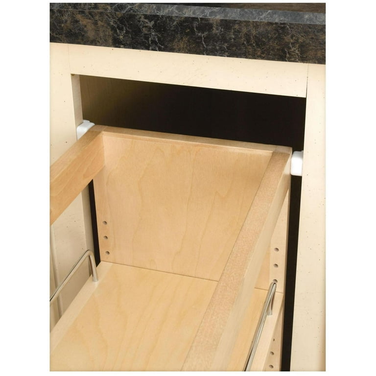 Rev-A-Shelf 7-1/4 Inch Width Wood Pull-Out Base Organizer with Blumotion  Soft-Close Slides for Frameless Kitchen Base Cabinets, Natural, Min.  Cabinet Opening: 7 W x 21-3/4 D x 25-5/8 H 448-BCSC-6C