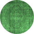 thumbnail image 1 of Ahgly Company Indoor Round Persian Emerald Green Traditional Area Rugs, 7' Round, 1 of 4