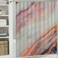 thumbnail image 6 of Fenyluxe  Orange Marble Shower Curtain, Peach Abstract Fabric Shower Curtain for Bathroom Decor, Modern Standard Shower Curtain for Bathtub, Luxury Washable Coral Shower Curtain 36x72, 6 of 7