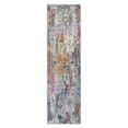 thumbnail image 2 of World Rug Gallery Distressed Abstract Stain Resistant Soft Area Rug - Multi 2'x7', 2 of 9