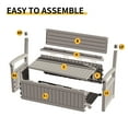 thumbnail image 3 of EasyUp 80 Gallon Storage bench Lockable Waterproof Deck Box - Outdoor Storage Box for Patio,Garden and Porch,Tools and Cushions（Grey）, 3 of 8