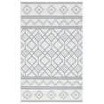 thumbnail image 2 of Safavieh Courtyard Kaelea Geometric Indoor/Outdoor Area Rug, Ivory/Navy Yellow, 6'7" x 9'6", 2 of 9