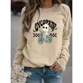 thumbnail image 3 of Sudadera Con Estampado De Fantasmas De Halloween, Sudadera Informal De Manga Larga Con Cuello Redondo, Ropa De Mujer, 3 of 4