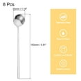 thumbnail image 2 of Unique Bargains 8Pack 6' Stainless Steel Espresso Spoons Mini Coffee Spoon Teaspoon, Silver, 2 of 4