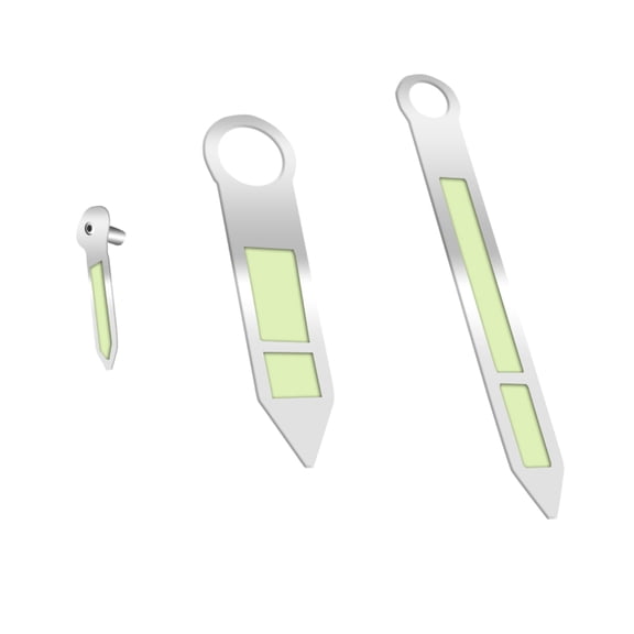 3Pcs Green Luminous Watch Hands Replacement Watch Hands for ETA 6497/6498 Seagull ST3600/ST3620