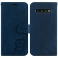 thumbnail image 2 of Compatible avec Samsung Galaxy S10 Plus Étui Portefeuille Folio Mignon Embossé Tiger Flip Porte-Cartes, 2 of 5