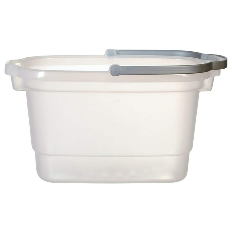 3 Gal. Plastic Clear Bucket with Lid- Divan Packaging