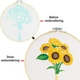 thumbnail image 3 of Kit de iniciación de bordado de punto de cruz 3D, kit de iniciación de bordado de estilo europeo con patrón de ramo de girasol para adultos principiantes, 3 of 5