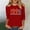 Red, variant on HOMBOM Womens Graphic Tops Summer T-Shirts 3/4 Sleeve White Retro 1996 Print Crew Neck Graphic Tees for Ladies Lightweight