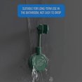 thumbnail image 2 of shower head holder suction cup handheld showerhead bracket 360 white, 2 of 5