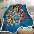 thumbnail image 2 of Manta de la Patrulla Canina, franela canina, agradable a la piel, suave y no esponjosa, Material de alta calidad, bonita alfombra con dibujos animados para niños, 2 of 5
