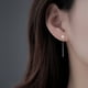 thumbnail image 1 of Pendientes de circonita de plata esterlina Pendientes de amor Pendientes de estrella de diamantes con destellos de primavera y verano Pendientes de nicho Advanced Sense Temperamento, 1 of 6